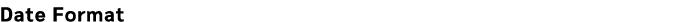 Date Format
