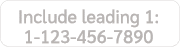 Include leading 1: 1 123 456 7890 