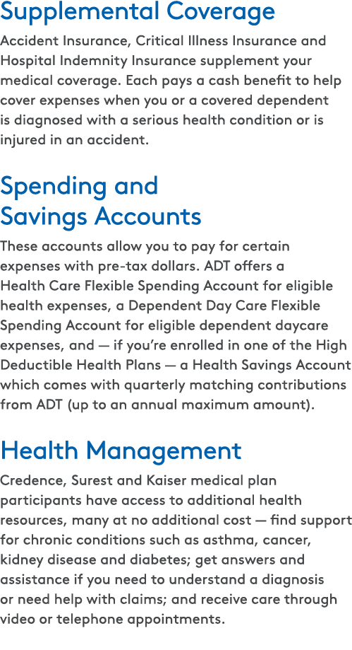 Supplemental Coverage Accident Insurance, Critical Illness Insurance and Hospital Indemnity Insurance supplement your...